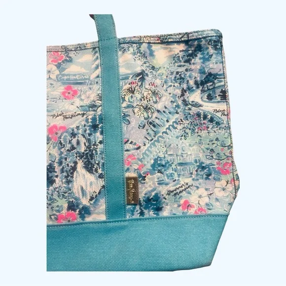 LILLY PULITZER Destination North Carolina "Mercato" Tote Bag - Picture 4 of 7
